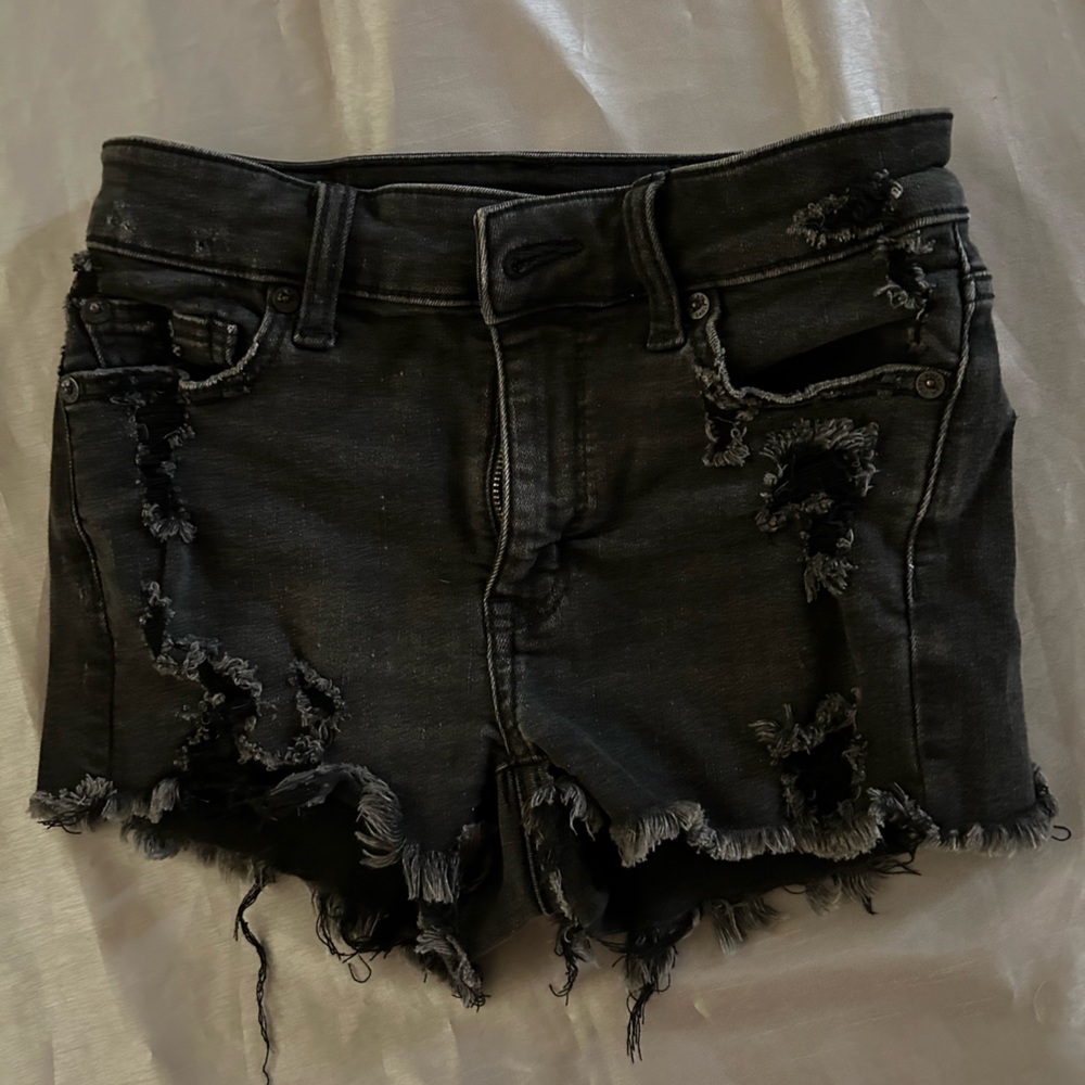AMERICAN EAGLE black Jean shorts